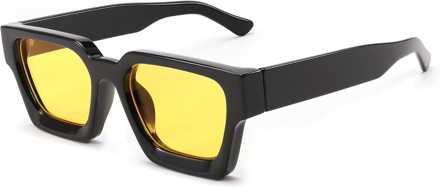 Солнцезащитные очки FEISEDY в стиле ретро 90-х, квадратной формы, для женщин и мужчин, модные массивные прямоугольные солнцезащитные очки с защитой UV400, модель B2385, 014 Black | Bright Yellow Lens
Солнцезащитные очки FEISEDY в стиле ретро 90-х, квадратной формы, для женщин и мужчин, модные массивные прямоугольные солнцезащитные очки с защитой UV400, модель B2385, 014 Black | Bright Yellow Lens