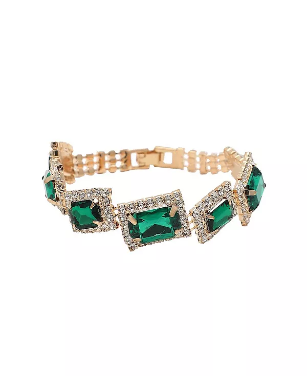 Браслет с праздничным камнем Sohi, green
Браслет с праздничным камнем Sohi, green