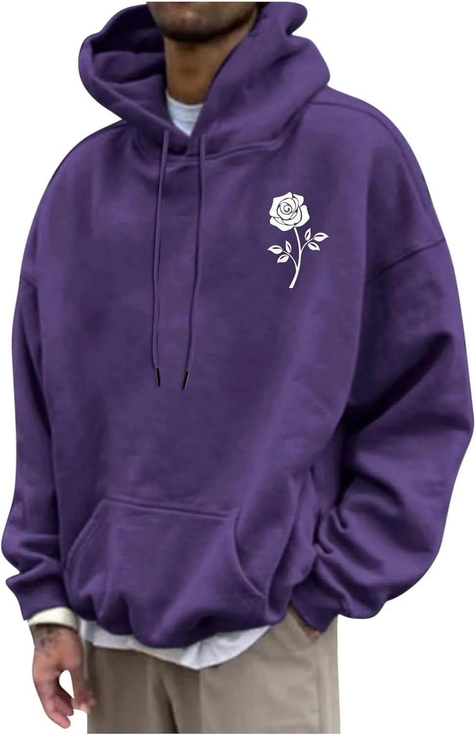 Толстовка с капюшоном для мужчин, с принтом и карманами
Толстовка с капюшоном для мужчин, с принтом и карманами