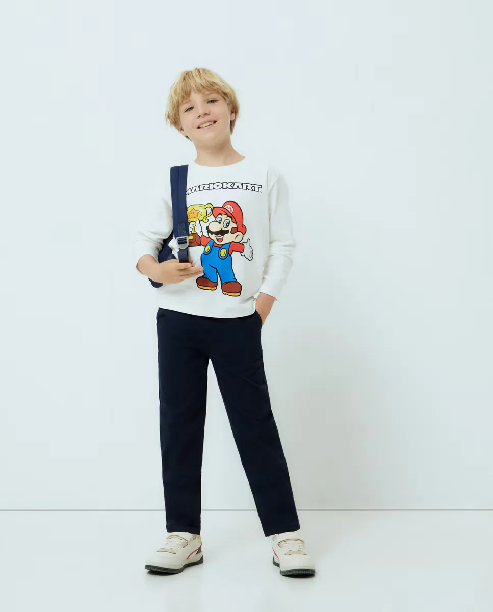 Футболка для мальчика с длинными рукавами и принтом Mario Bross Kids El Corte Inglés, цвет Blanco Roto
Футболка для мальчика с длинными рукавами и принтом Mario Bross Kids El Corte Inglés, цвет Blanco Roto