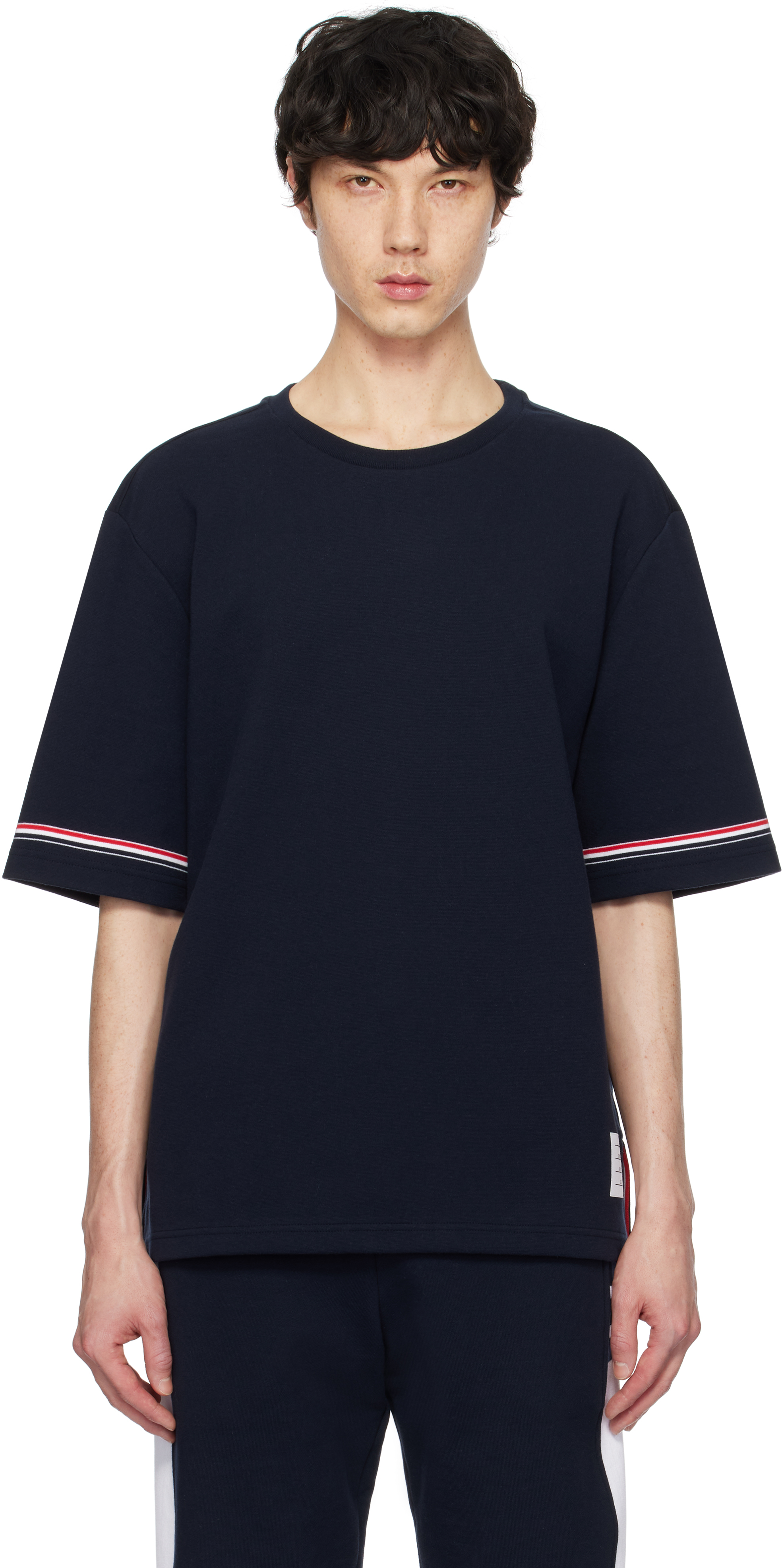 Футболка регби из хлопка с коротким рукавом Thom Browne, темно-синий
Футболка регби из хлопка с коротким рукавом Thom Browne, темно-синий