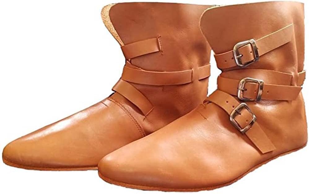 Средневековые кожаные ботинки AnNafi, коричневый
Средневековые кожаные ботинки AnNafi, коричневый