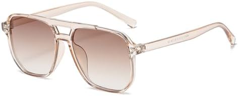 Классические большие солнцезащитные очки для женщин, винтажные, с двойными линзами, желто-оранжевые линзы, конфетные цвета, защита от УФ-излучения UV400 MTZJH, Clear Tea
Классические большие солнцезащитные очки для женщин, винтажные, с двойными линзами, желто-оранжевые линзы, конфетные цвета, защита от УФ-излучения UV400 MTZJH, Clear Tea