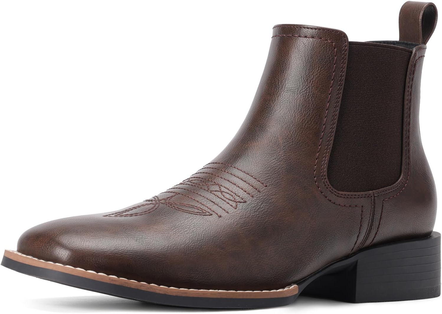 Вестернскиe ковбойские сапоги для мужчин - мужские ботинки Челси с квадратным носком, короткие ковбойские сапоги для мужчин, повседневные ретро стильные ботинки Choiran, темно-коричневый
Вестернскиe ковбойские сапоги для мужчин - мужские ботинки Челси с квадратным носком, короткие ковбойские сапоги для мужчин, повседневные ретро стильные ботинки Choiran, темно-коричневый