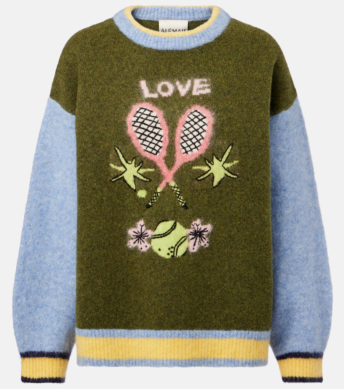 Свитер Anouk из смеси шерсти, альпаки и мохера Alémais, зеленый
Свитер Anouk из смеси шерсти, альпаки и мохера Alémais, зеленый