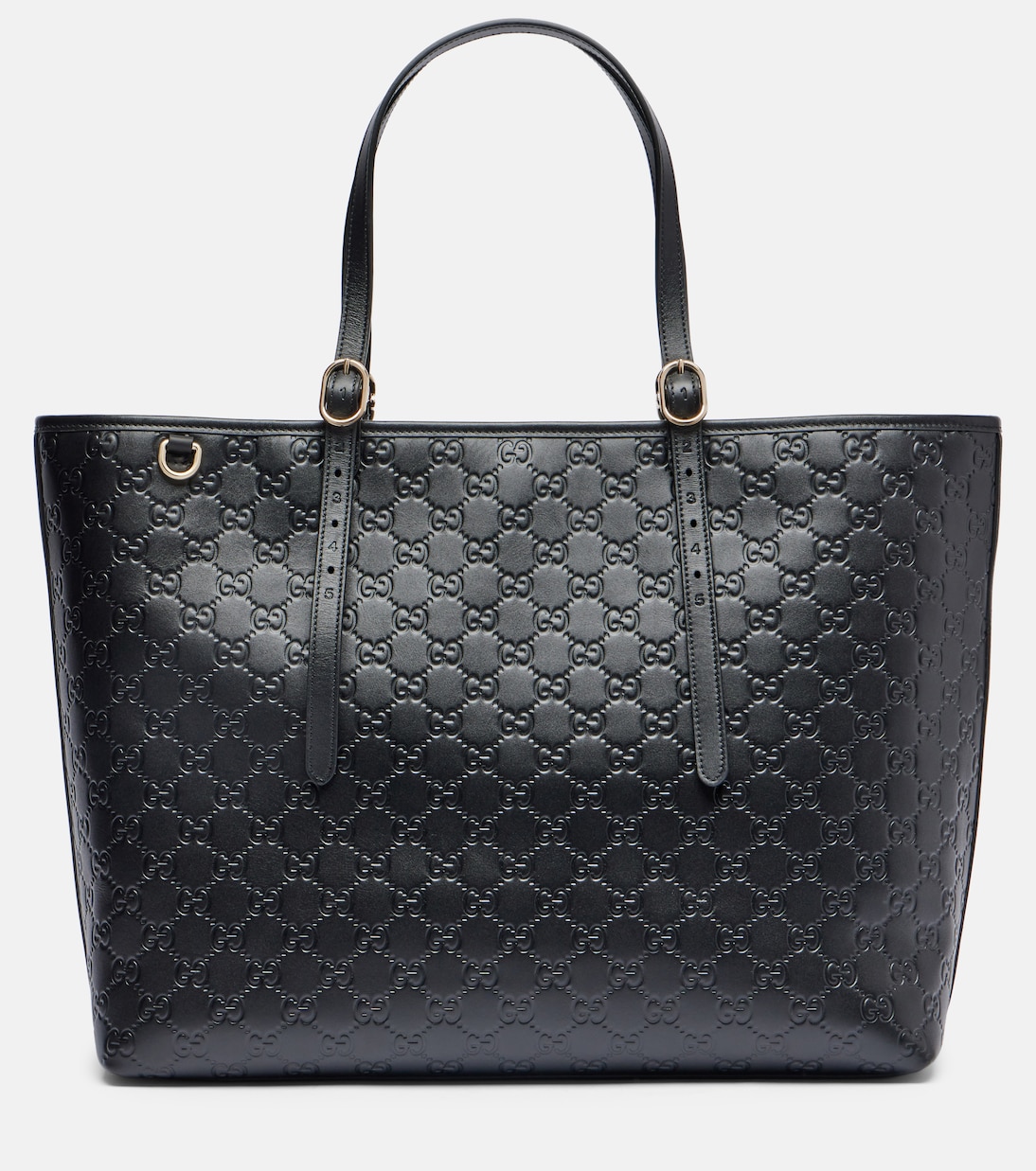 Сумка-тоут GG Emblem Large из кожи Gucci, Black\Black
Сумка-тоут GG Emblem Large из кожи Gucci, Black\Black