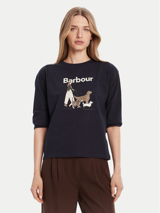 Блузка regular fit Woodhouse LTS0686NY73 Barbour, синий 
Блузка regular fit Woodhouse LTS0686NY73 Barbour, синий