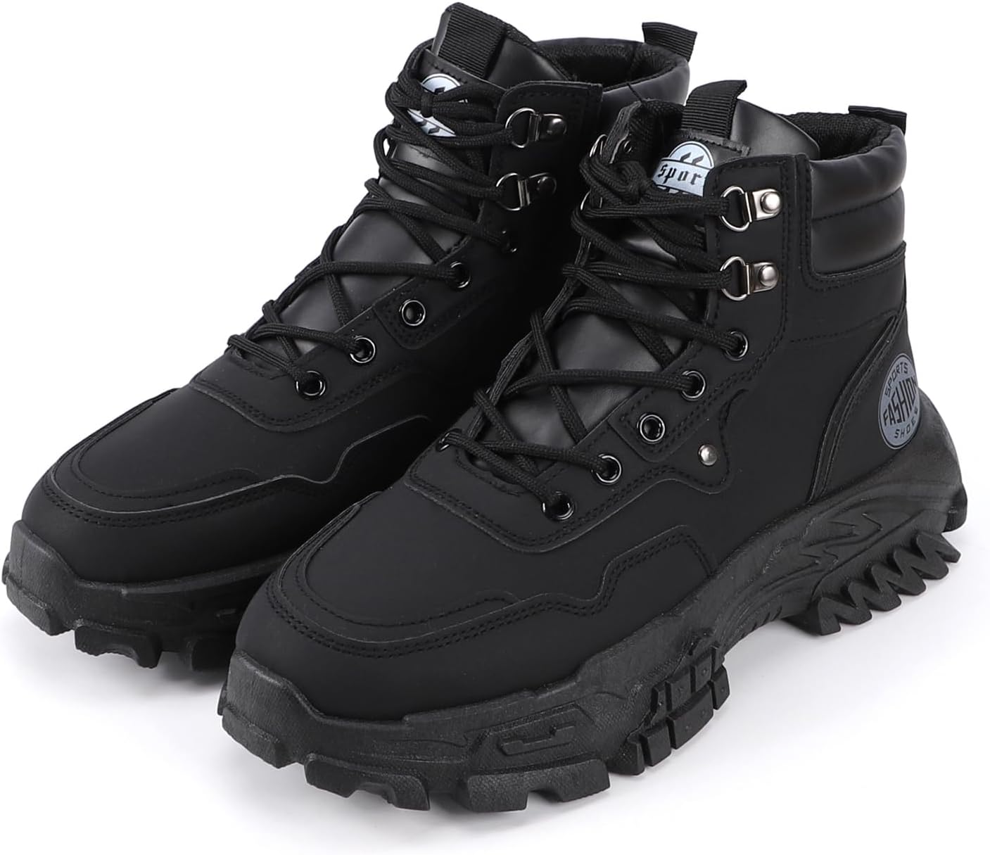 Мужские водонепроницаемые походные ботинки KIUGCO - стильная обувь высокого верха, спортивная, прочная, с противоскользящей толстой подошвой, черный
Мужские водонепроницаемые походные ботинки KIUGCO - стильная обувь высокого верха, спортивная, прочная, с противоскользящей толстой подошвой, черный