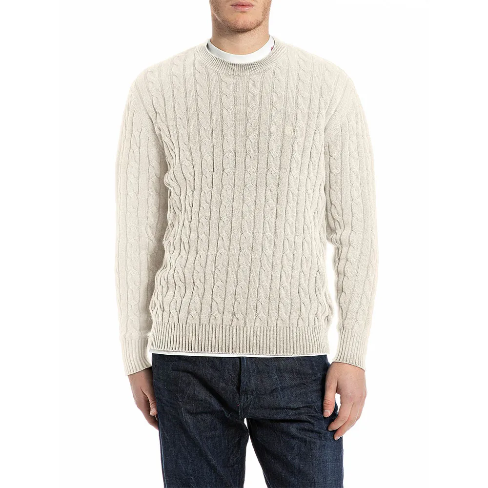 Свитер Replay UK4866.000.G21280G, бежевый 
Свитер Replay UK4866.000.G21280G, бежевый