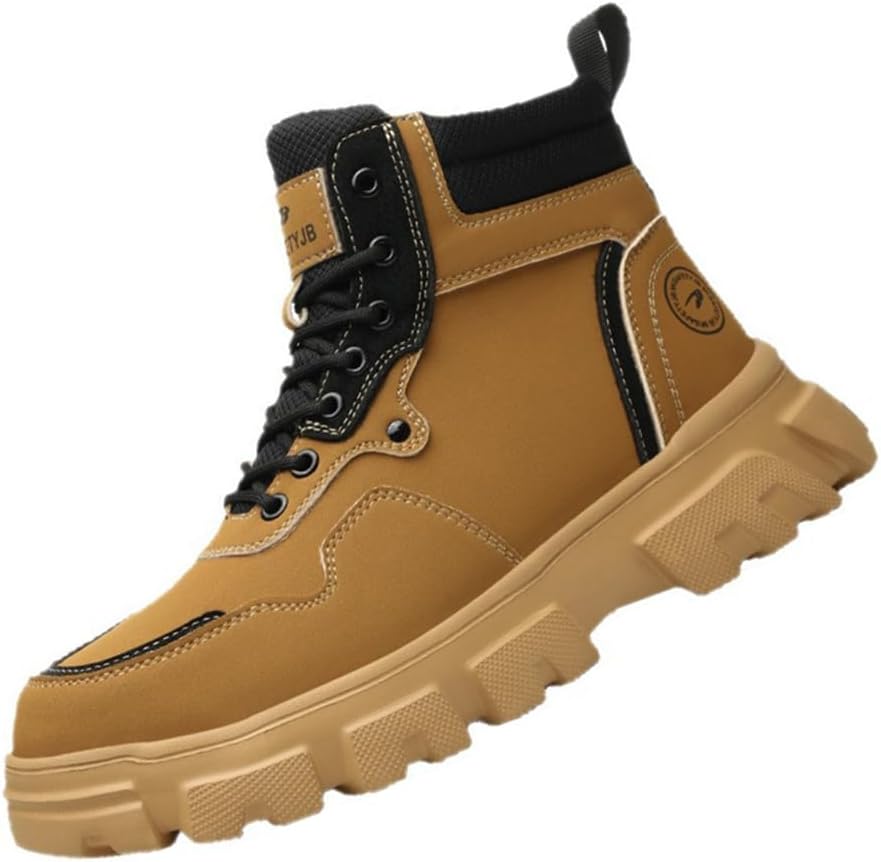 Высокие защитные ботинки KYOESCAI с стальным носком для мужчин, военные тактические ботинки, стойкие к скольжению, проколам, неразрушимые строительные ботинки, желтый
Высокие защитные ботинки KYOESCAI с стальным носком для мужчин, военные тактические ботинки, стойкие к скольжению, проколам, неразрушимые строительные ботинки, желтый