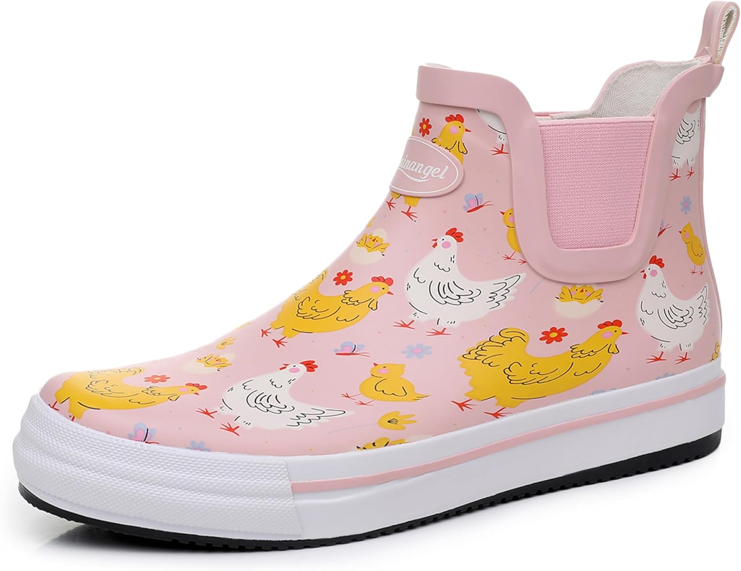 Дождевые сапоги RAINANGEL для женщин и мужчин, унисекс, до щиколотки, противоскользящие, удобные, легкие, для работы в саду и на открытом воздухе, водонепроницаемые сапоги для рыбалки, розовый
Дождевые сапоги RAINANGEL для женщин и мужчин, унисекс, до щиколотки, противоскользящие, удобные, легкие, для работы в саду и на открытом воздухе, водонепроницаемые сапоги для рыбалки, розовый