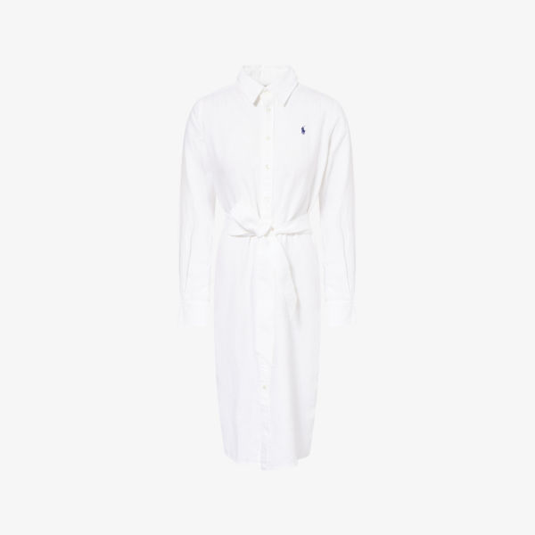 Платье-рубашка Polo Ralph Lauren с вышитым логотипом, белый
Платье-рубашка Polo Ralph Lauren с вышитым логотипом, белый