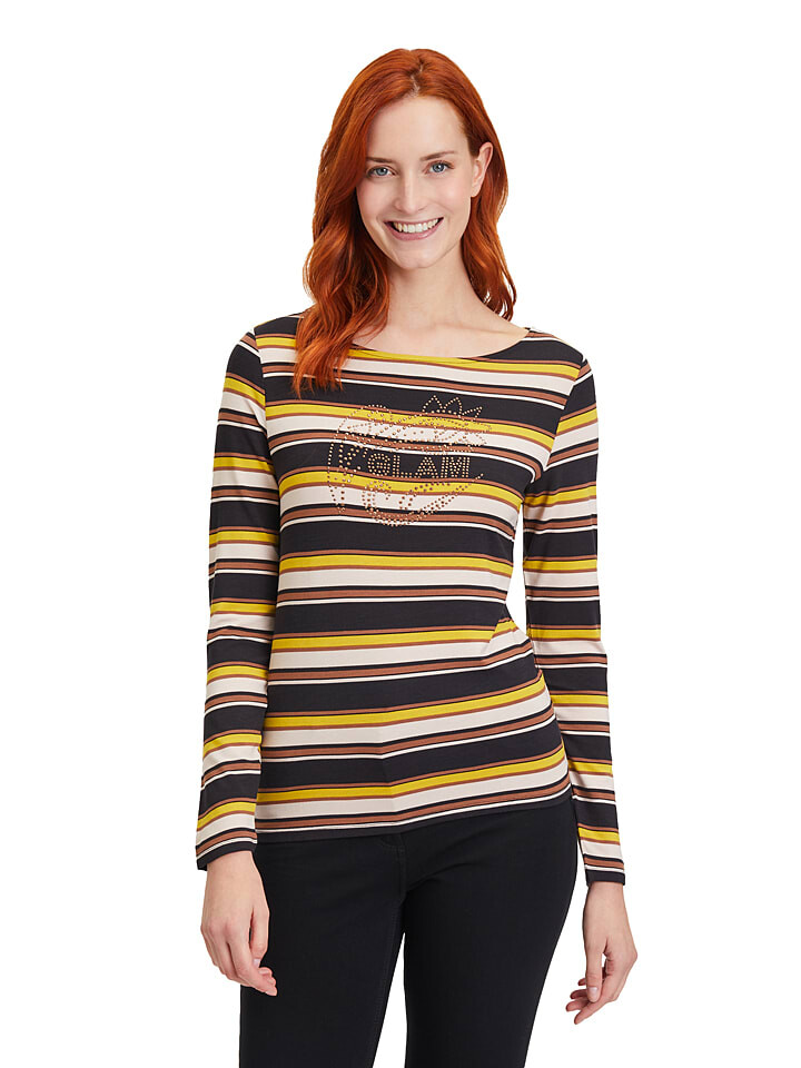 Лонгслив Betty Barclay Longsleeve, цвет Schwarz/Gelb 
Лонгслив Betty Barclay Longsleeve, цвет Schwarz/Gelb