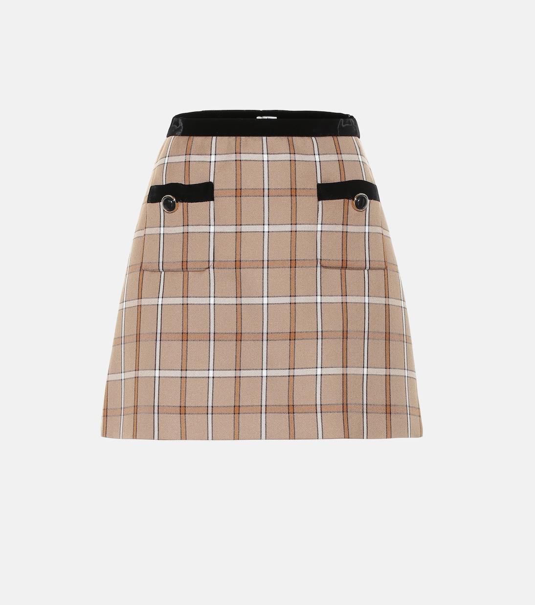 Клетчатая мини-юбка Miu Miu, Cammello
Клетчатая мини-юбка Miu Miu, Cammello