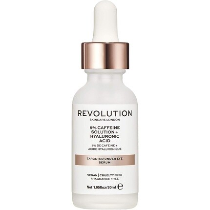 Восстанавливающая сыворотка под глаза с 5% кофеином и гиалуроновой кислотой, 30 мл, Revolution Skincare London
Восстанавливающая сыворотка под глаза с 5% кофеином и гиалуроновой кислотой, 30 мл, Revolution Skincare London