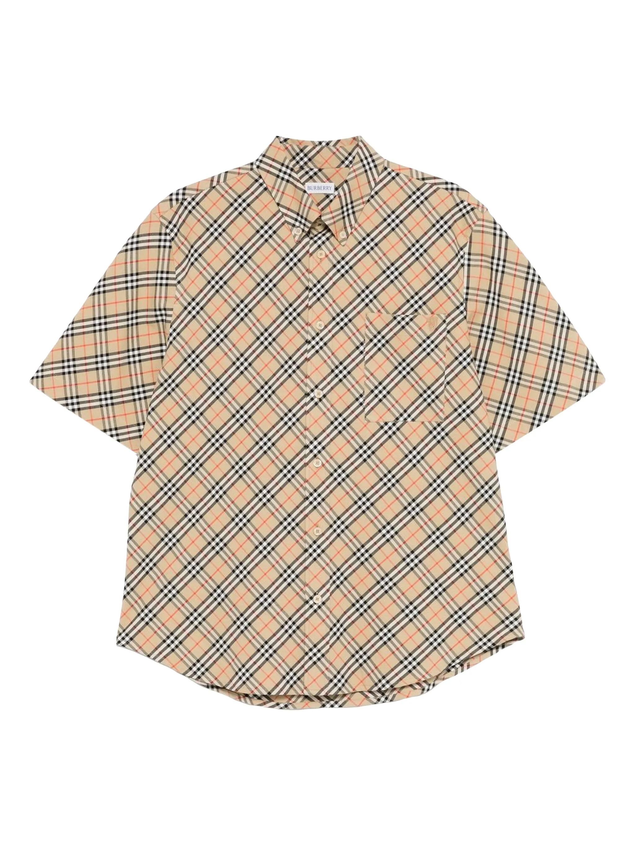 Рубашка в клетку с короткими рукавами Burberry, коричневый
Рубашка в клетку с короткими рукавами Burberry, коричневый