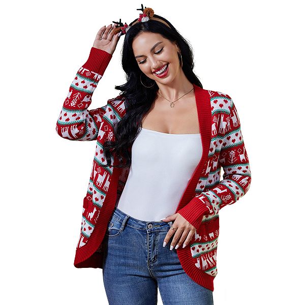 Женский кардиган с V-образным вырезом и длинными рукавами Clearflower, Red
Женский кардиган с V-образным вырезом и длинными рукавами Clearflower, Red