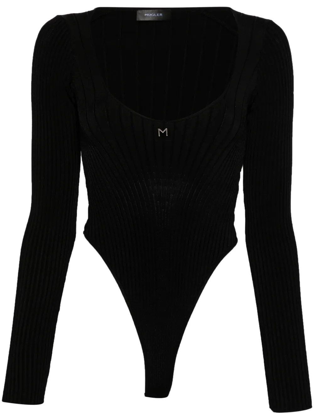Боди с логотипом Mugler, черный
Боди с логотипом Mugler, черный