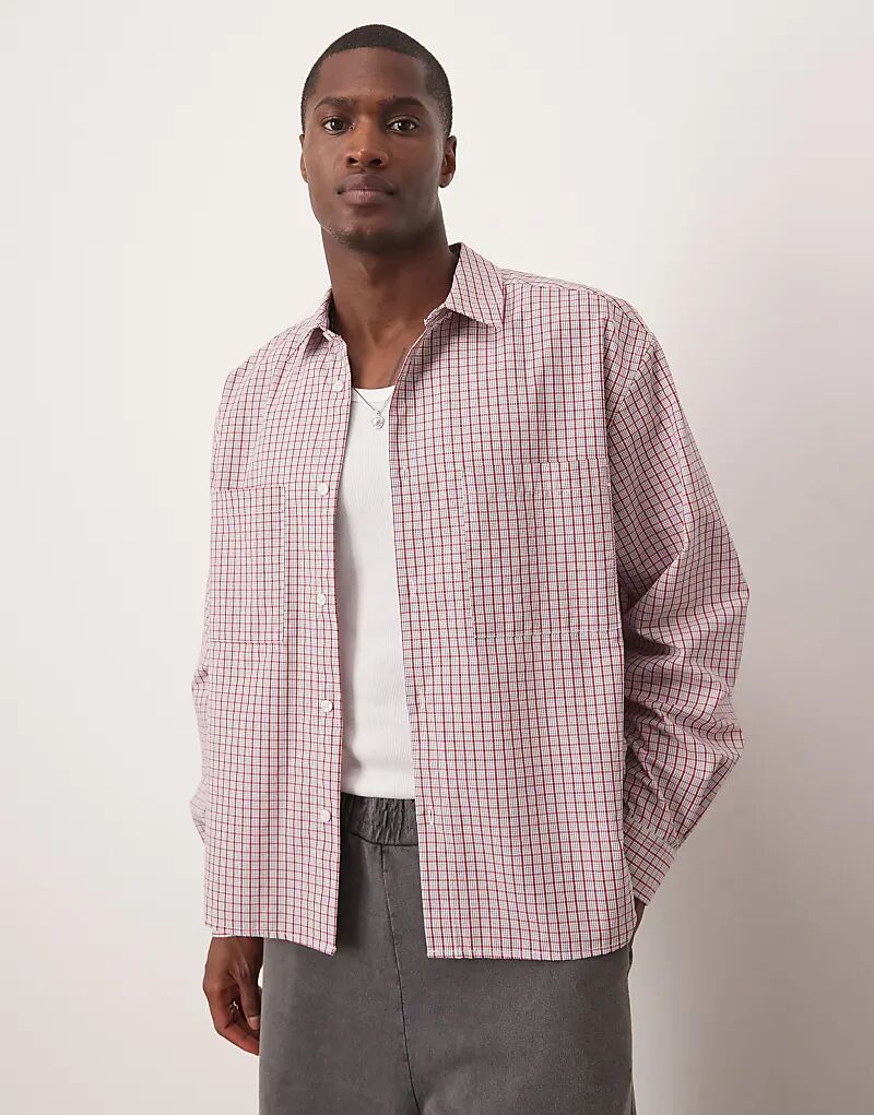 Рубашка свободного кроя в клетку ASOS DESIGN красного цвета
Рубашка свободного кроя в клетку ASOS DESIGN красного цвета