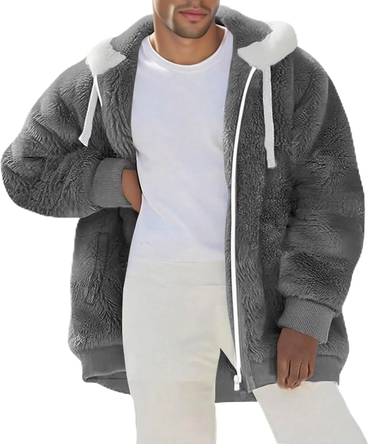 Мужская флисовая толстовка Cambkatl с капюшоном, мягкая и теплая, на молнии, с карманами
Мужская флисовая толстовка Cambkatl с капюшоном, мягкая и теплая, на молнии, с карманами