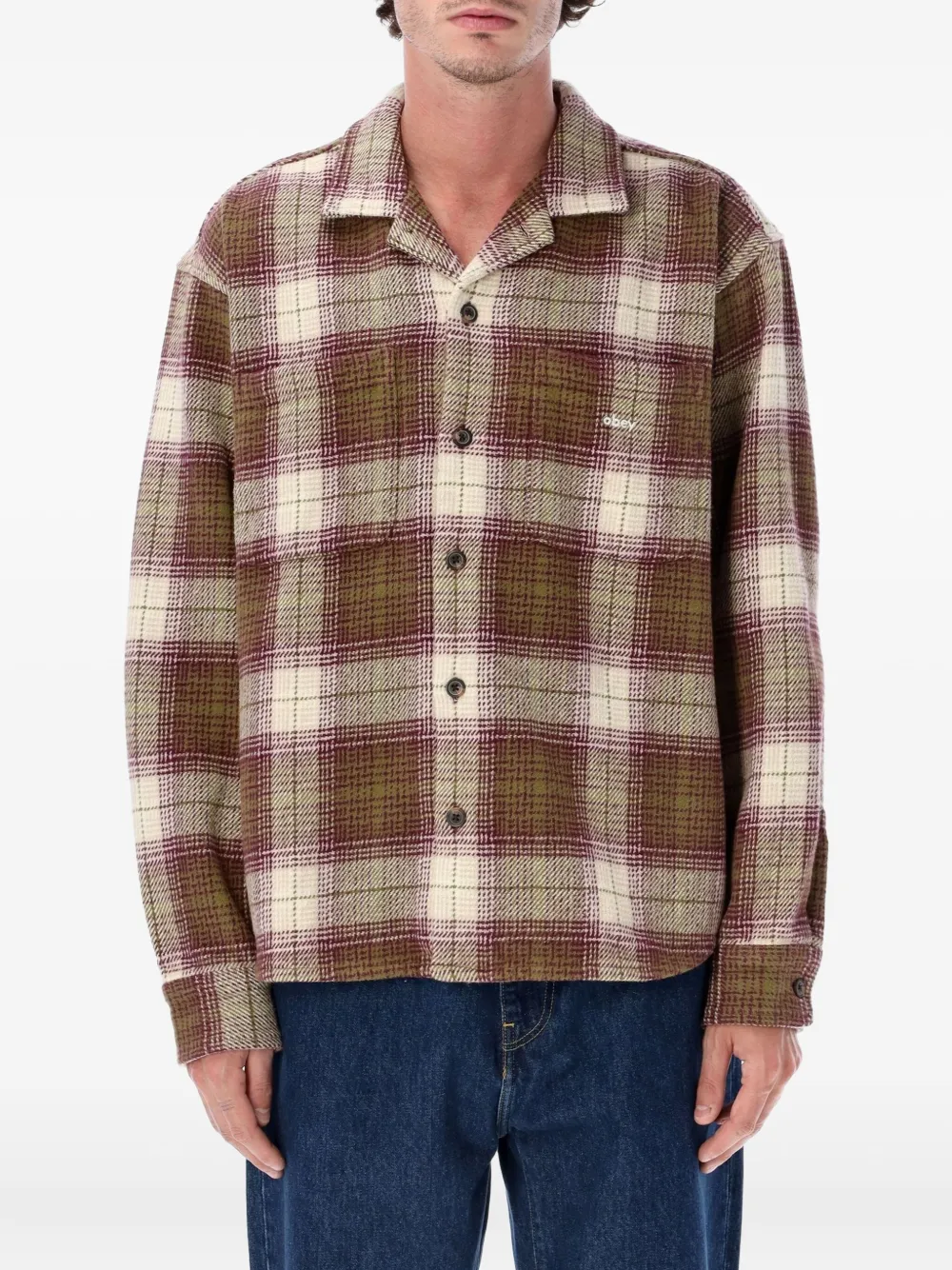 Рубашка в клетку с карманом Laurel Obey, зеленый
Рубашка в клетку с карманом Laurel Obey, зеленый