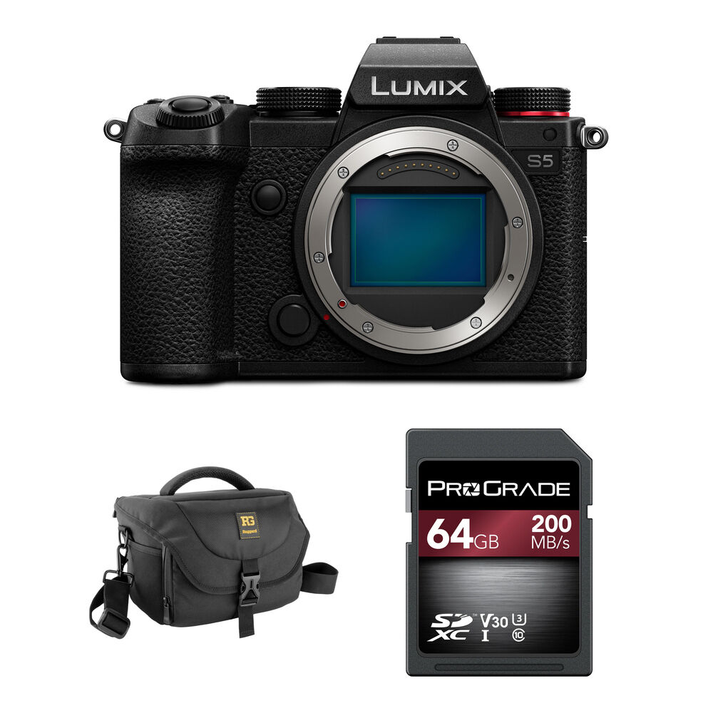 Беззеркальная камера Panasonic Lumix S5 Mirrorless Camera with Basic Bundle
Беззеркальная камера Panasonic Lumix S5 Mirrorless Camera with Basic Bundle