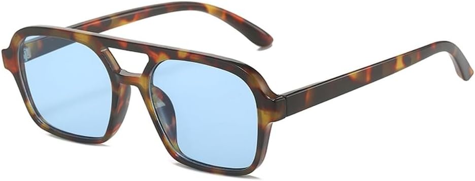 Солнцезащитные очки с двойной перемычкой, квадратная оправа для мужчин, унисекс, ретро-солнцезащитные очки для женщин, защита от ультрафиолета UV400, сине-коричневые WNCKSQ, Leopard With Blue
Солнцезащитные очки с двойной перемычкой, квадратная оправа для мужчин, унисекс, ретро-солнцезащитные очки для женщин, защита от ультрафиолета UV400, сине-коричневые WNCKSQ, Leopard With Blue