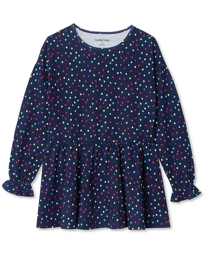 Туника с длинными рукавами и оборками для девочек Lands' End, синий
Туника с длинными рукавами и оборками для девочек Lands' End, синий