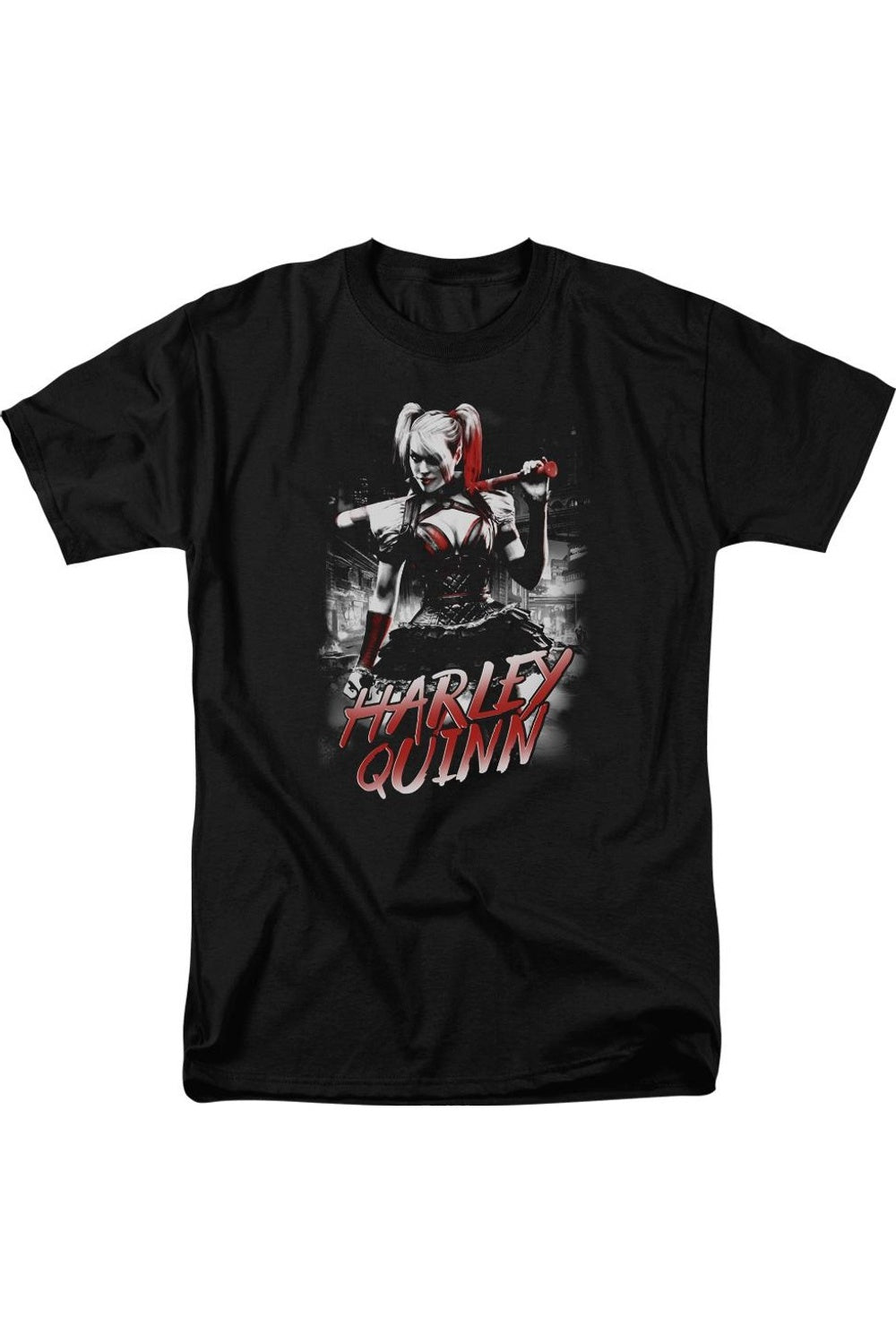 Футболка с коротким рукавом для взрослых Batman Arkham Knight Quinn City Gildan, черный
Футболка с коротким рукавом для взрослых Batman Arkham Knight Quinn City Gildan, черный