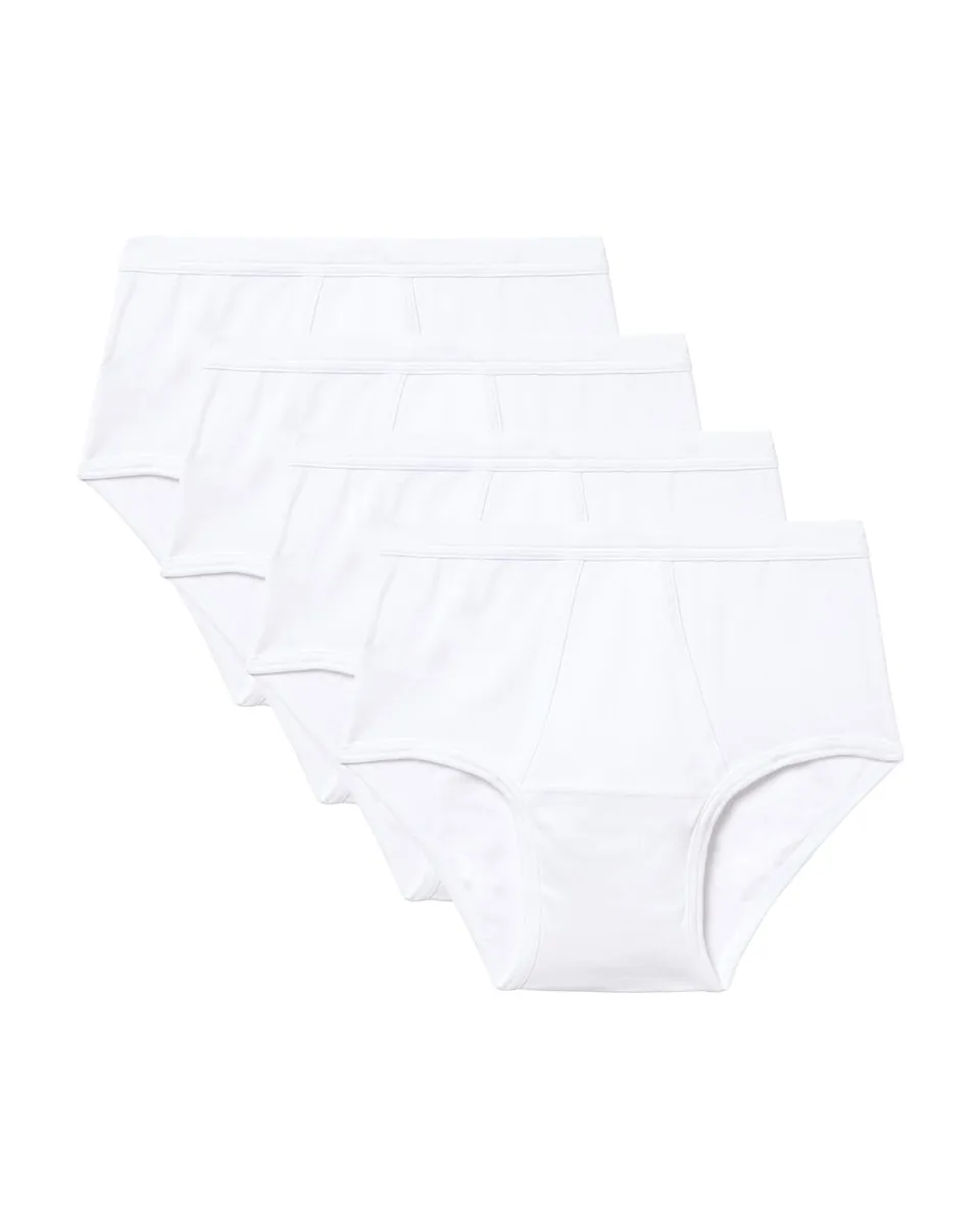 Набор из четырех мужских однотонных белых трусов Abanderado
Набор из четырех мужских однотонных белых трусов Abanderado