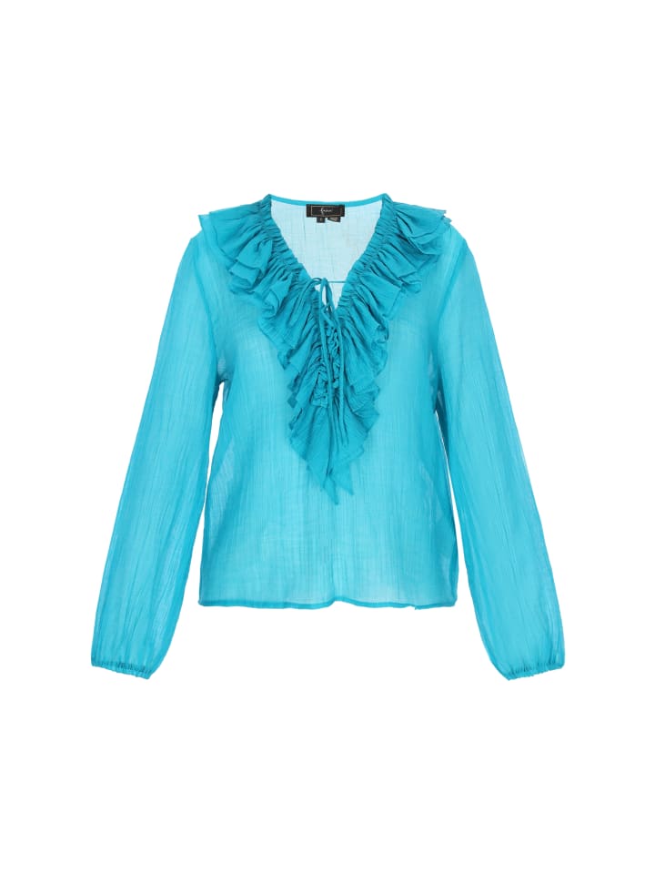 Faina Женская блузка бирюзового цвета
Faina Женская блузка бирюзового цвета