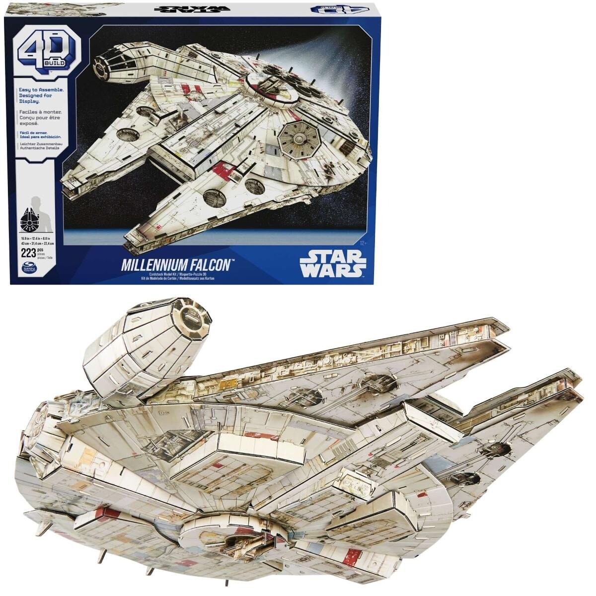 4D-пазл Build Star Wars Star Wars Millennium Falcon Ship 3D-модель для сборки Spin Master
4D-пазл Build Star Wars Star Wars Millennium Falcon Ship 3D-модель для сборки Spin Master