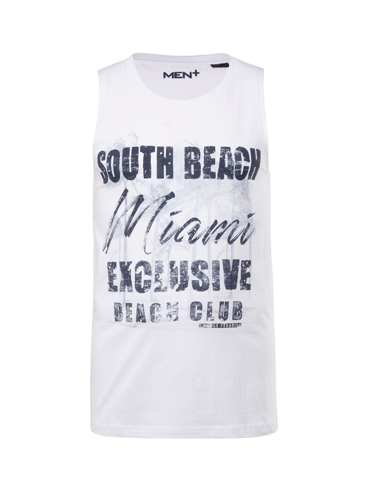 Майка белоснежного цвета Men Plus
Майка белоснежного цвета Men Plus