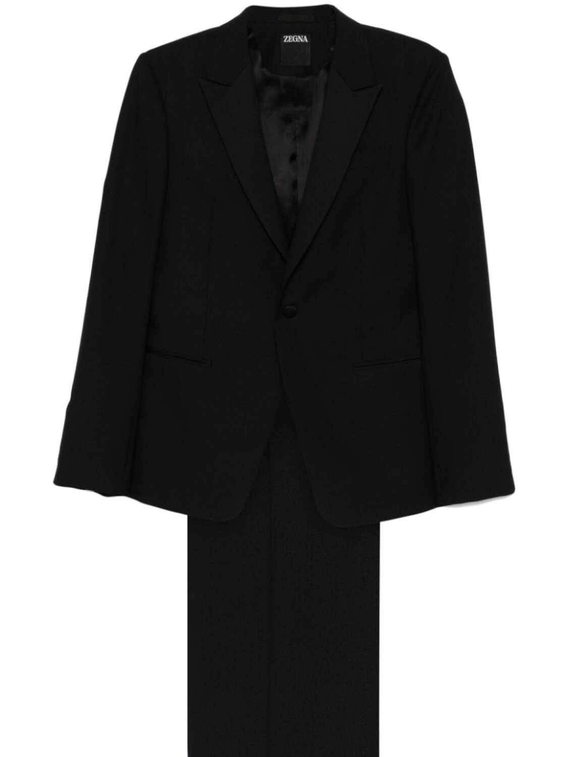 Zegna костюм в клетку, синий 
Zegna костюм в клетку, синий