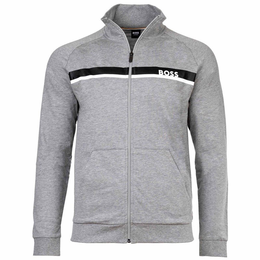 Толстовка с капюшоном на молнии BOSS, пятнистый серый
Толстовка с капюшоном на молнии BOSS, пятнистый серый