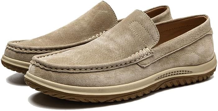Мужские замшевые повседневные лоферы с плоской подошвой, без застежек, комфортные легкие ортопедические мокасины для прогулок и яхтинга Odipon, хаки
Мужские замшевые повседневные лоферы с плоской подошвой, без застежек, комфортные легкие ортопедические мокасины для прогулок и яхтинга Odipon, хаки