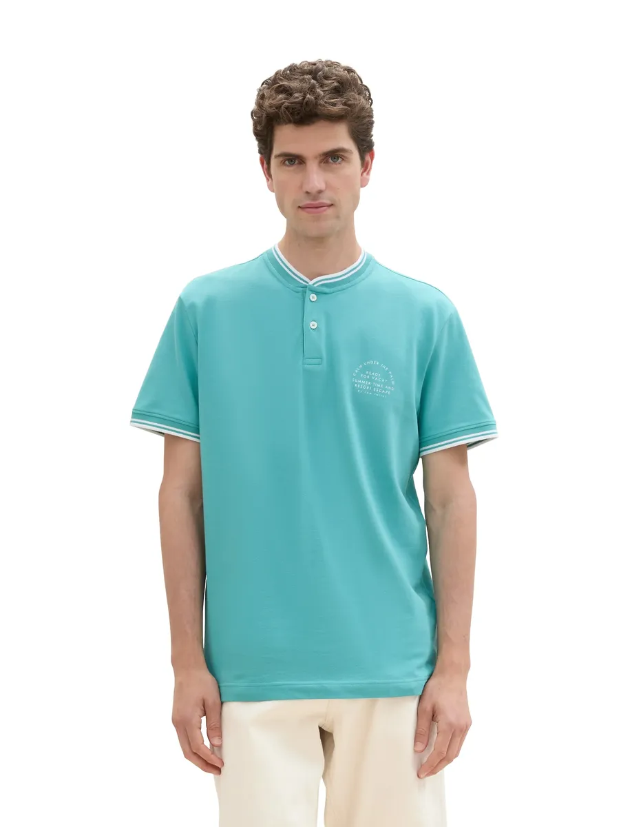 Рубашка-поло TOM TAILOR с принтом, цвет Meadow Teal
Рубашка-поло TOM TAILOR с принтом, цвет Meadow Teal