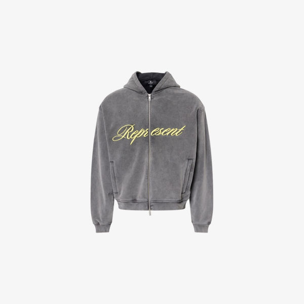 Худи Represent Script с молнией и логотипом, серый
Худи Represent Script с молнией и логотипом, серый