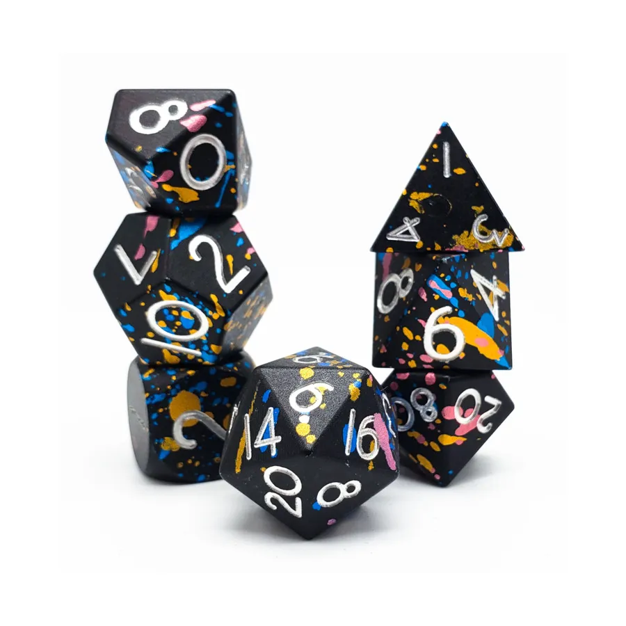 Набор из анодированного полиэстера минтая - ассорти (7), Aluminium Solid Dice (Level Up Dice)
Набор из анодированного полиэстера минтая - ассорти (7), Aluminium Solid Dice (Level Up Dice)