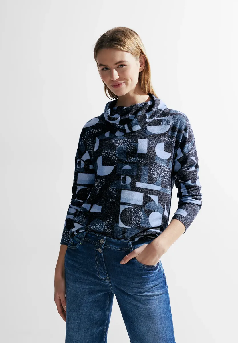 Рубашка Cecil с длинными рукавами и графическим принтом, цвет Casual Blue Melange
Рубашка Cecil с длинными рукавами и графическим принтом, цвет Casual Blue Melange