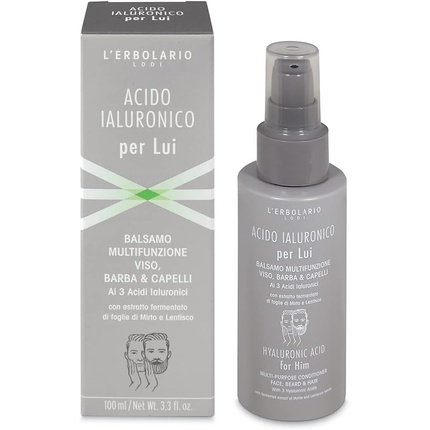 Многоцелевой кондиционер с гиалуроновой кислотой для лица, бороды и волос Lerbolario
Многоцелевой кондиционер с гиалуроновой кислотой для лица, бороды и волос Lerbolario