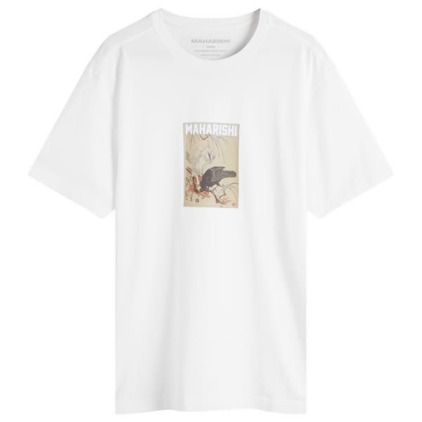 Футболка с изображением черной вороны и белой цапли Maharishi, белый
Футболка с изображением черной вороны и белой цапли Maharishi, белый