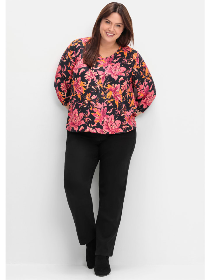 Тканевые брюки sheego, черный
Тканевые брюки sheego, черный