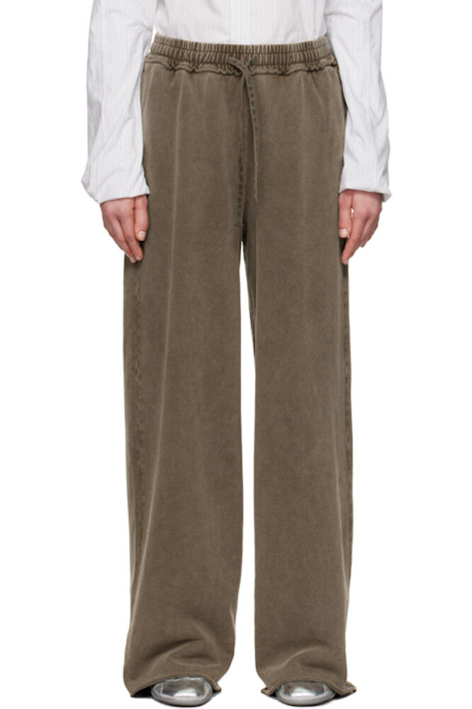 Коричневые брюки для отдыха с вышитым логотипом Acne Studios
Коричневые брюки для отдыха с вышитым логотипом Acne Studios