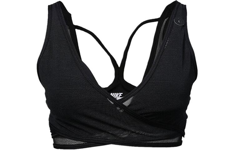 Женский спортивный топ Nike с сеточкой, черный 
Женский спортивный топ Nike с сеточкой, черный