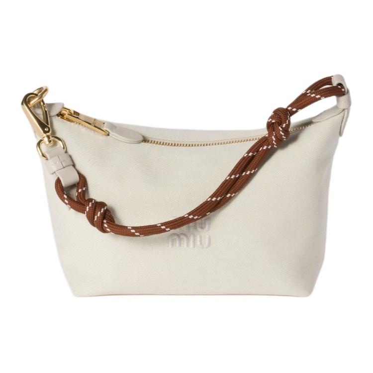 MIU MIU Хлопковая женская сумка белая 
MIU MIU Хлопковая женская сумка белая