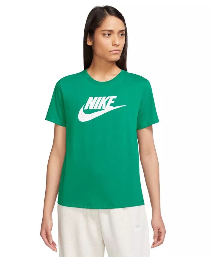 Женская футболка с логотипом Essentials Sportswear Nike, зеленый
Женская футболка с логотипом Essentials Sportswear Nike, зеленый