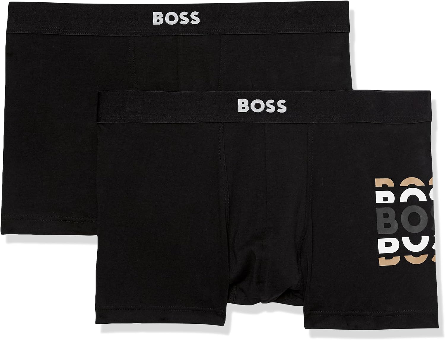 BOSS Мужские трусы-боксеры 2 шт в подарке, Black Oil/Black Oil
BOSS Мужские трусы-боксеры 2 шт в подарке, Black Oil/Black Oil