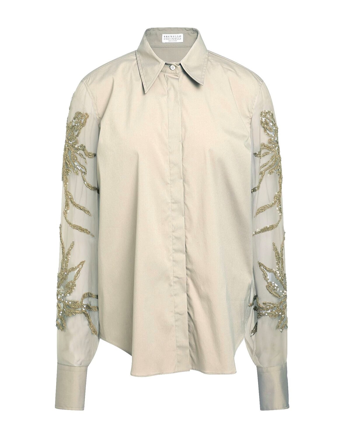 Рубашка Brunello Cucinelli, хаки
Рубашка Brunello Cucinelli, хаки