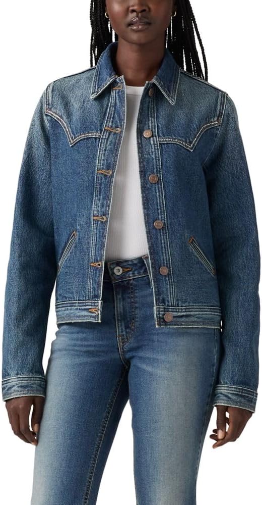 Женская джинсовая куртка Levi's Original Trucker Bling, (New) Show On The Road (Non Stretch)
Женская джинсовая куртка Levi's Original Trucker Bling, (New) Show On The Road (Non Stretch)